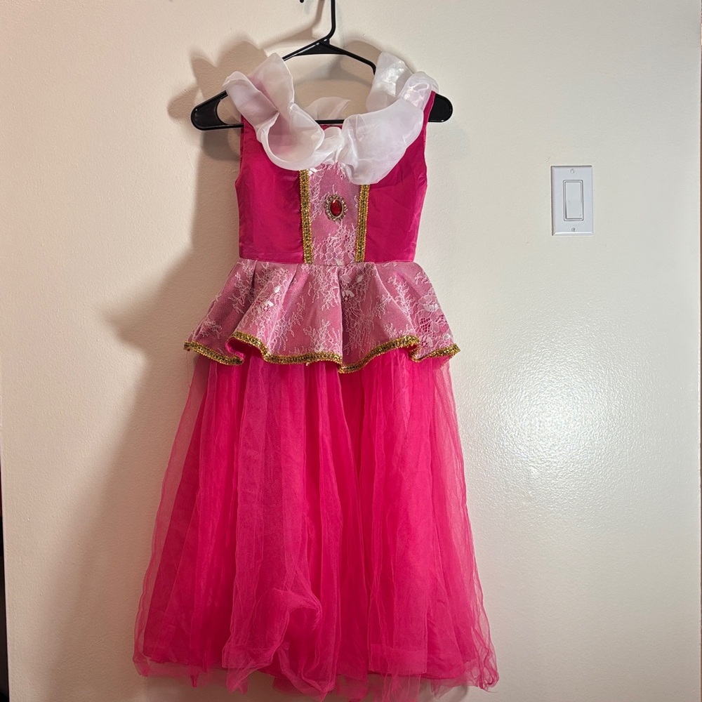 Elegant Pink and Gold Princess Costume for Kids